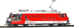 Bemo 1659161 RhB Ge 4/4 III 651 "Glacier on Tour" DC