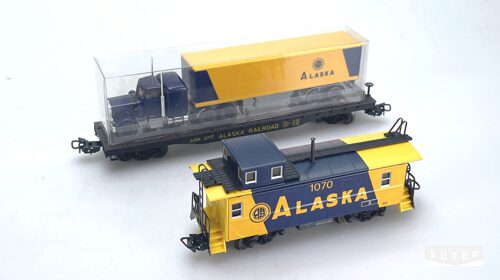 Märklin 4857 *Alaska Güterwagen-Set D, 2 tlg. 1 Caboose und 1 Flat-Car