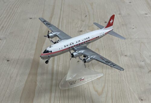 Lot 5012 *Herpa Swissair DC-6B HB-IBA Metall