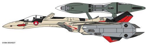 Hasegawa 665885 1/72 YF-19 with Fast Pack and Fold Booster