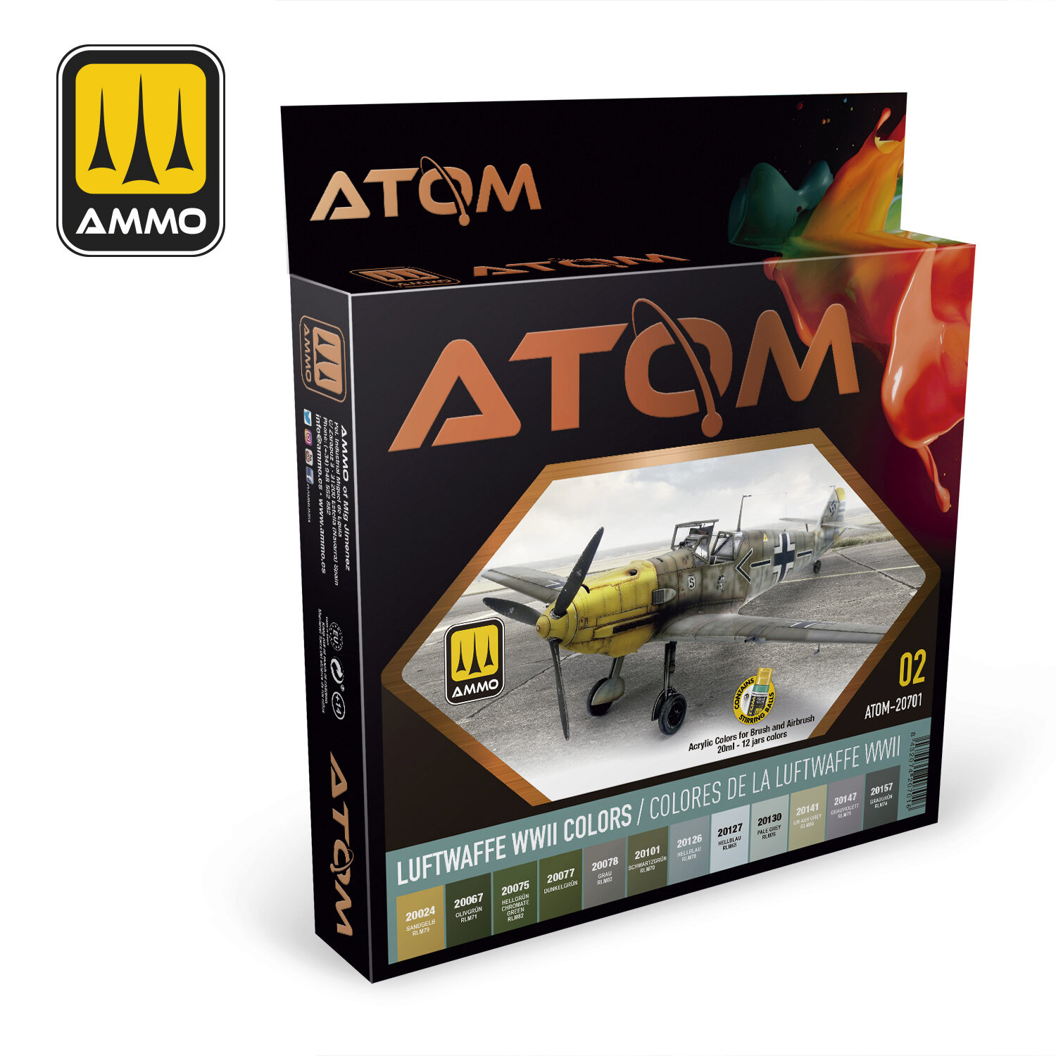 Ammo ATOM-20701 ATOM-Luftwaffe WWII Colors
