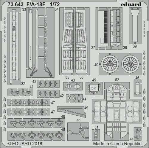 Eduard Accessories 73643 F/A-18F for Academy