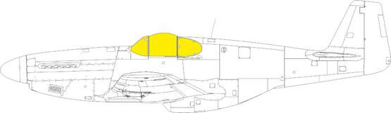 Eduard Accessories EX1037 P-51B/C Malcolm Hood canopy Tface EDUARD
