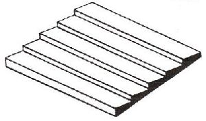Evergreen 12020 Strukturplatte, 300x600x0,5 mm. Spur N-Massstab, 1 Stück