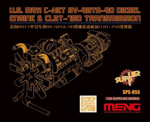 MENG-Model SPS-055 1/35 M911 C-Het (8x6) & M747,Motor
