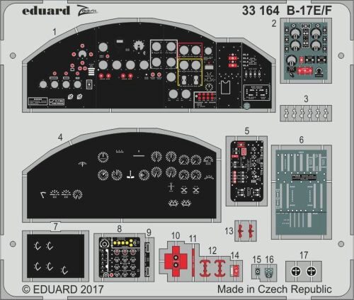 Eduard Accessories 33164 B-17E/F for HKM