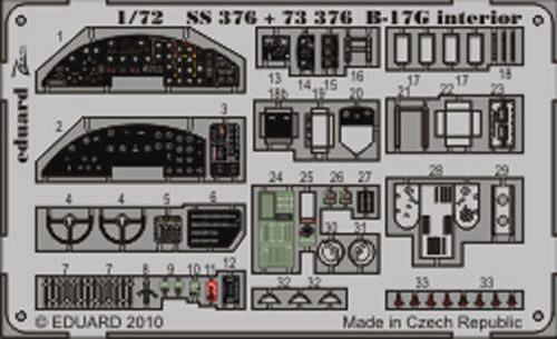 Eduard Accessories SS376 B-17G interior S.A. for Revell
