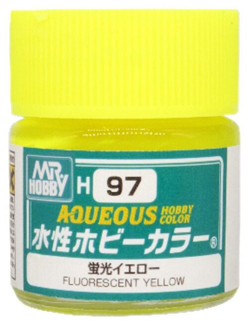 Mr Hobby - Gunze H-097 Mr Hobby -Gunze Aqueous Hobby Colors  (10 ml) Fluorescent Yellow
