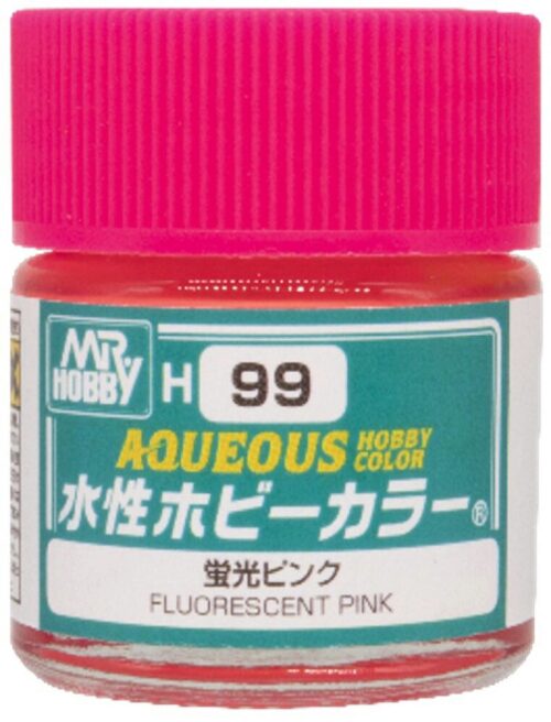 Mr Hobby - Gunze H-099 Mr Hobby -Gunze Aqueous Hobby Colors  (10 ml) Fluorescent Pink