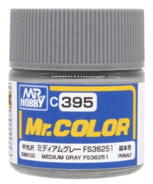 Mr Hobby - Gunze C-395 Mr Hobby -Gunze Mr. Color  (10 ml) Medium Gray FS3651