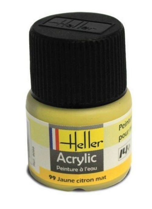 Heller 099 Peinture Acrylic 099 jaune citron mat