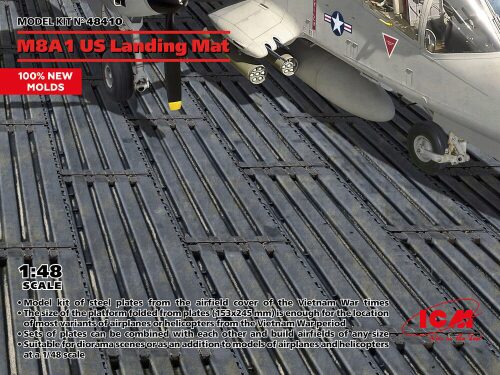 ICM 48410 M8A1 US Landing Mat (153x245 mm) (100% new molds)