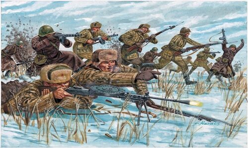 Italeri 6069 Russian Infantry : winter unif