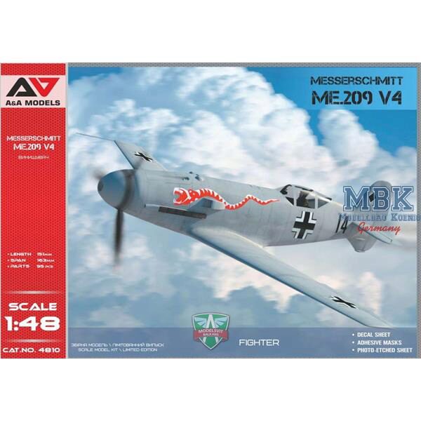 A&A Models AAM4810 Me.209 V-04 high-speed experimental prototype