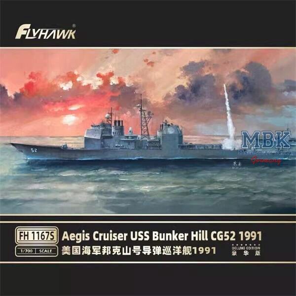 FLYHAWK FH1167s Aegis Cruiser USS Bunker Hill CG-52 1991 - deluxe
