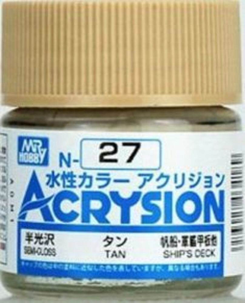Mr Hobby - Gunze N-027 Acrysion (10 ml) Tan seidenmatt