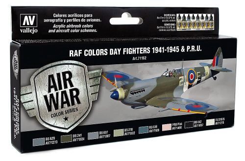 Vallejo 71162 Farb-Set, RAF Tagjäger WWII, 8 x 17 ml