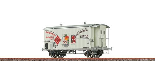 Brawa 50972 H0 Gedeckter Güterwagen K2 „Salmenbräu/Löwenbräu” SBB