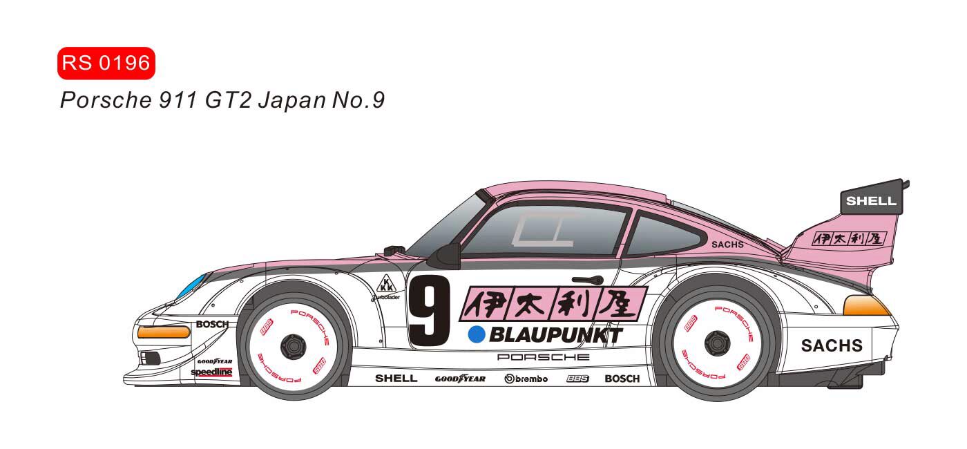 REVOSLOT RS0196 Porsche 911 GT2 - Japan (Blaupunkt) n.9