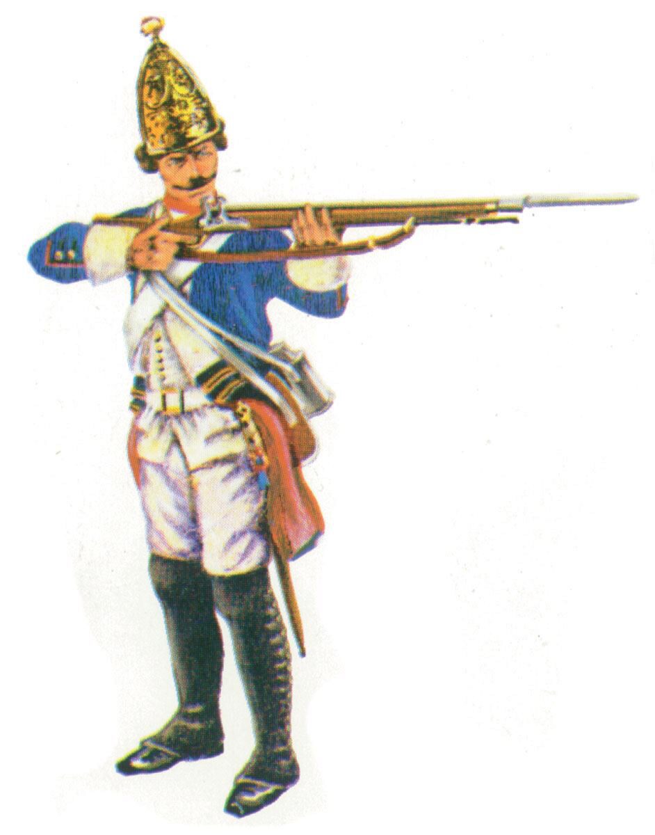 Prince August 402 Zinngiessform Grenadier Preussen 18. Jh.