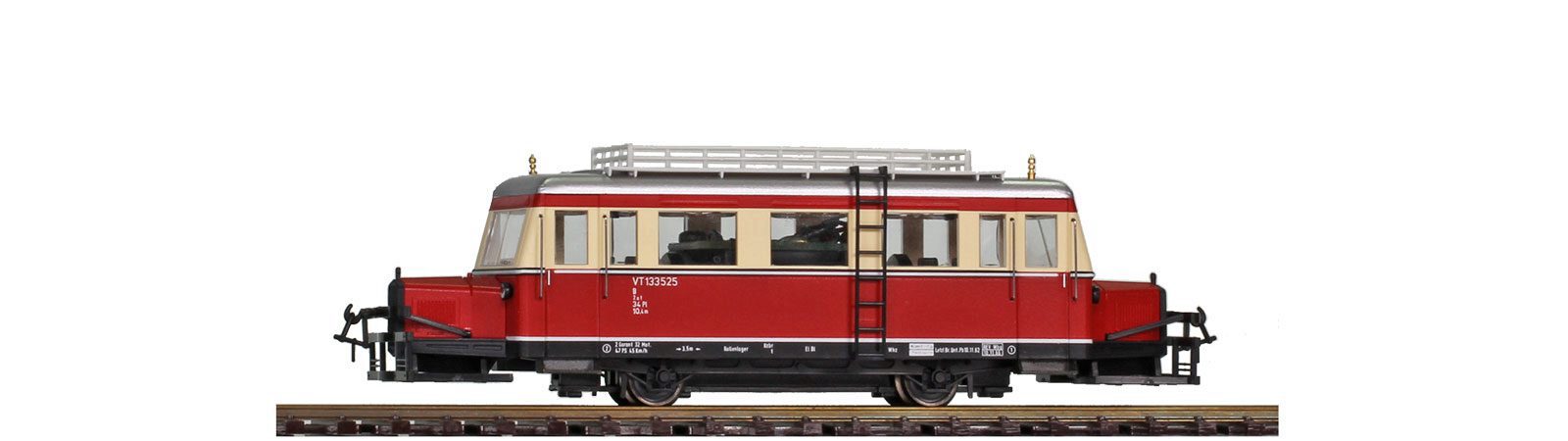 Bemo 1009935 DR VT 133 525, Wismarer Schienenbus mit 5-pol. Motor