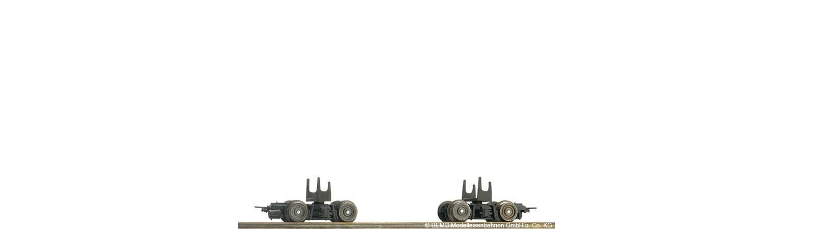 Bemo 2210802 DB Rollböcke 2 Fertigmodelle schwarz