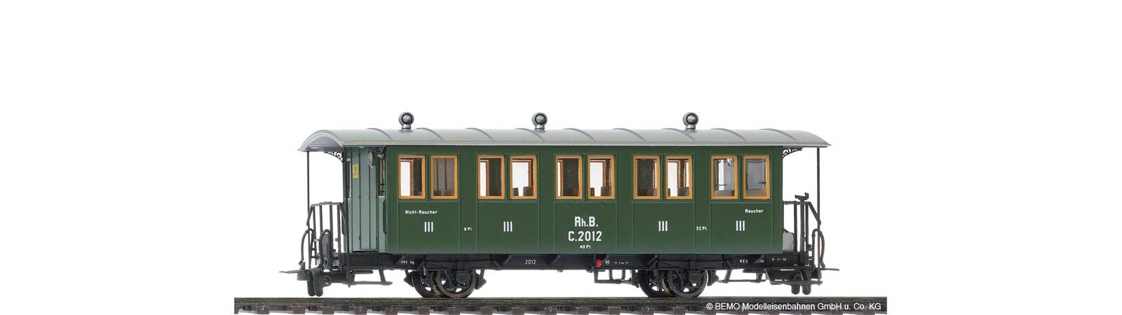 Bemo 3234142 RhB C.2012 Historischer Dampfzugwagen