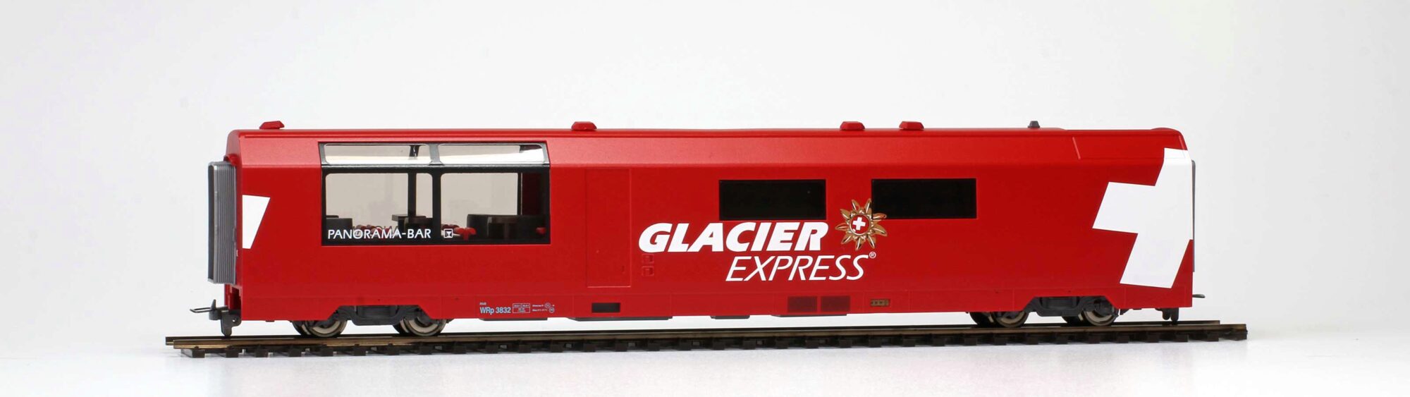 Bemo 3289132 RhB WRp 3832 "Glacier-Express" Servicewagen