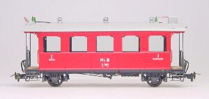 Motreno 273 RhB Personenwagen B 2015, 2.Klasse,  rot, 2-achsig