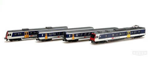 Lima 163916 *SBB NPZ Pendelzug 4tlg., blau/grau, Stirnfront rot