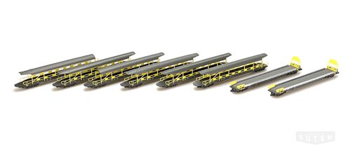 Hobbytrain 3000 *BLS Autotransportwagen Set  8tlg 2 Auffahrwagen + 6 ged. Zwischenwagen