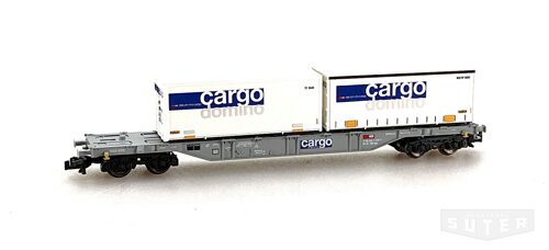 Fleischmann 8252K *SBB Cargo Flachwagen mit 2 Container beladen