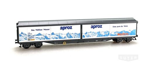 HAG 384 *SBB Güterwagen Habis Aproz blau/blau/weiss