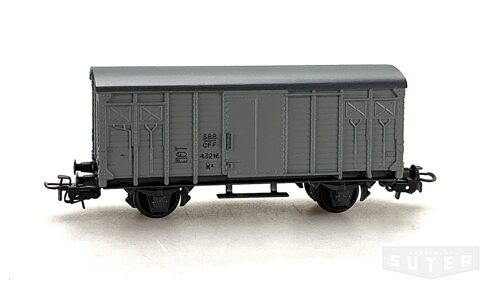 HAG 310grau *SBB ged. Güterwagen K3 Guss grau