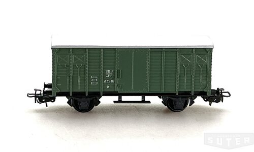 HAG 310grün *SBB ged. Güterwagen K3 Guss grün