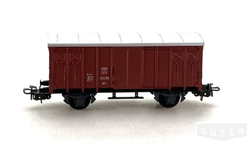 HAG 310 *SBB ged. Güterwagen K3 Guss braun