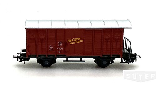 HAG 305braun *SBB ged. Güterwagen K3 mit Plattform Guss braun Für Güter die Bahn/pour vos marchdises