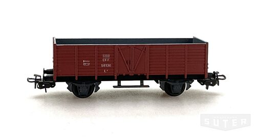 HAG 330 *SBB Hochbordwagen L  Guss braun