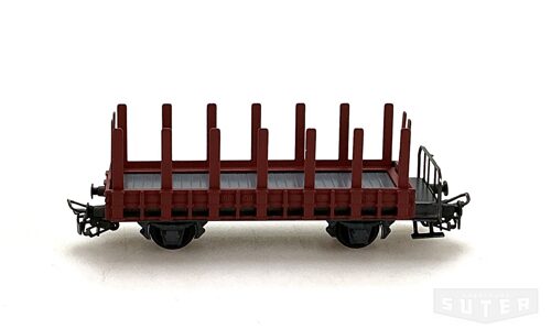 HAG 350 *SBB Rungenwagen mit Plattform Guss braun