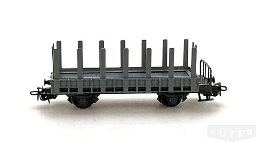 HAG 350grau *SBB Rungenwagen mit Plattform Guss grau