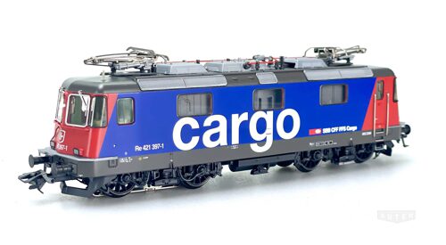 Märklin 37345 *SBB E-Lok Re 421  Cargo  blau/rot  digital + Sound  ESU V4