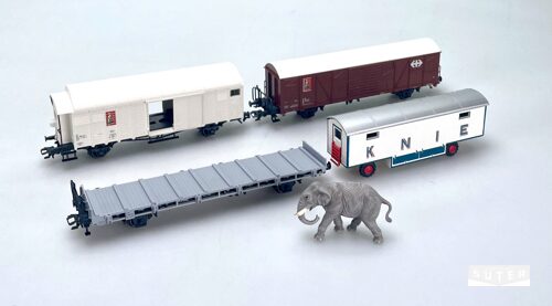 Märklin 4898 *SBB Zirkus Knie Wagen Set 3 tlg. mit Elefant