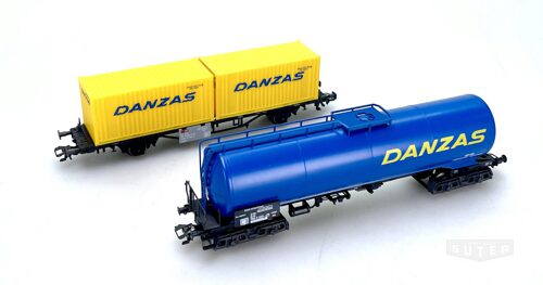 Märklin 47422 *SBB Wagen-Set "Danzas", 1 x Kesselwagen, 4-achsig, blau