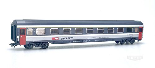 Märklin 4266 *SBB Personenwagen A9, 1 Klasse  grau/grau  Türen rot