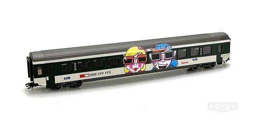 Märklin 4236 *SBB Kindergartenwagen grün/grau  Köpfe