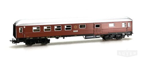 Märklin 4031 *SJ Personenwagen mit Gepäckabteil , braun, Blech mit Innenbeleuchtung