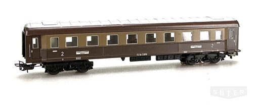 Märklin 4036 *FS Personewagen 2.Kl. braun/braun  Blech