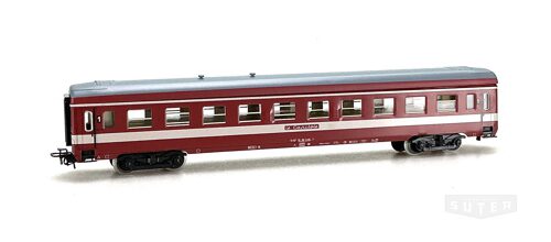 Märklin 4075 *SNCF Capitol Personenwagen rot/weiss Blech