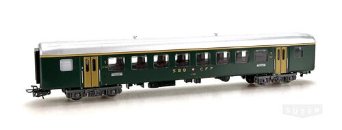 Märklin 4066 *SBB Personenwagen Typ A 2500, grün, 1.Kl.,  Blech