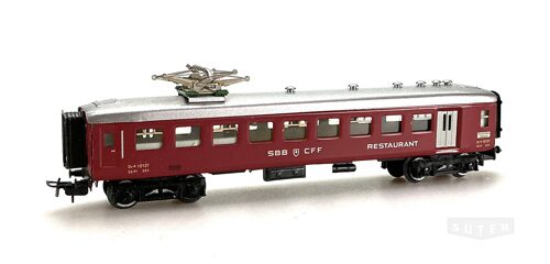 Märklin 4035 *SBB Restaurantwagen weinrot Blech